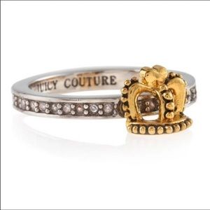 Juicy Couture Two-toned Crown Rhinestone Ring